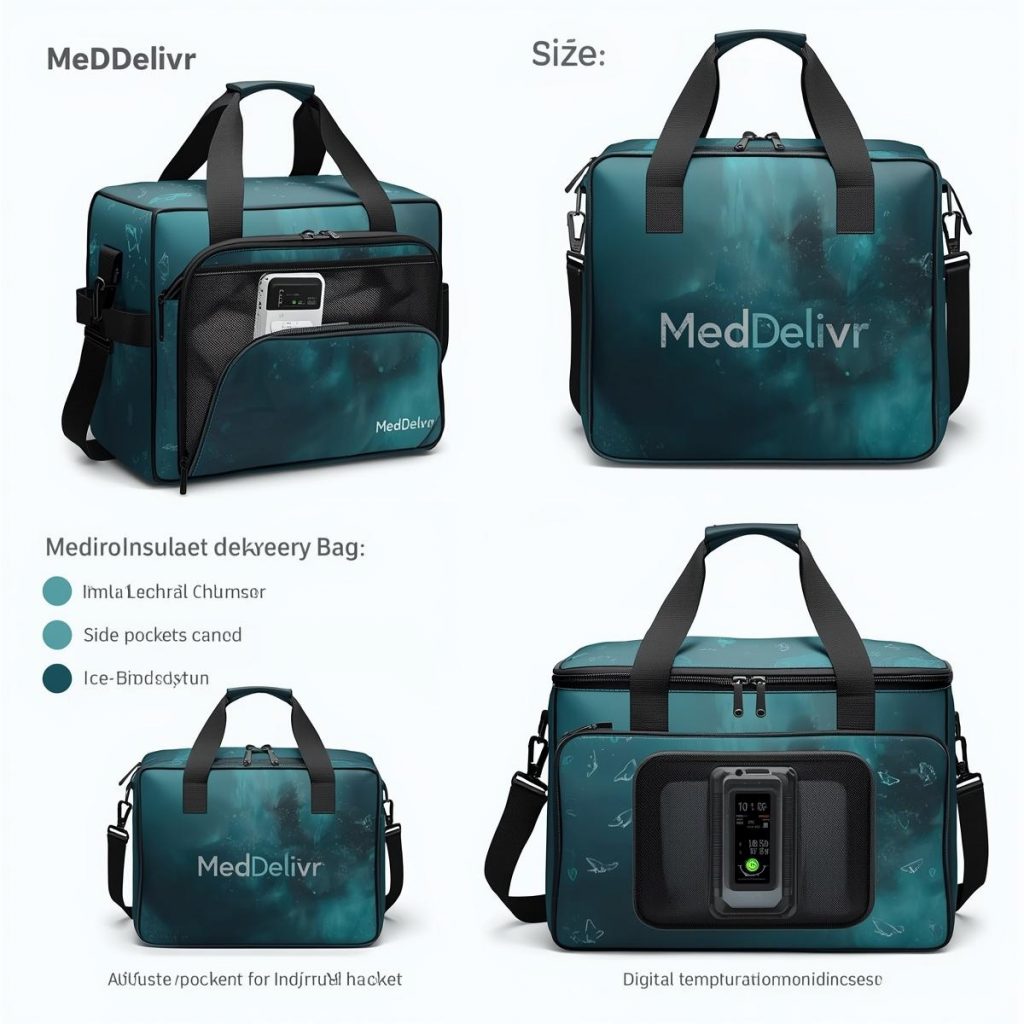 MeDDelivr delivery bags and pouches for thermolabile products (still in development)